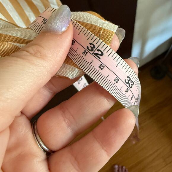 JENNI KAYNE | Boyfriend Shirt in Mustard Stripe | Size XXL - Picture 8 of 8